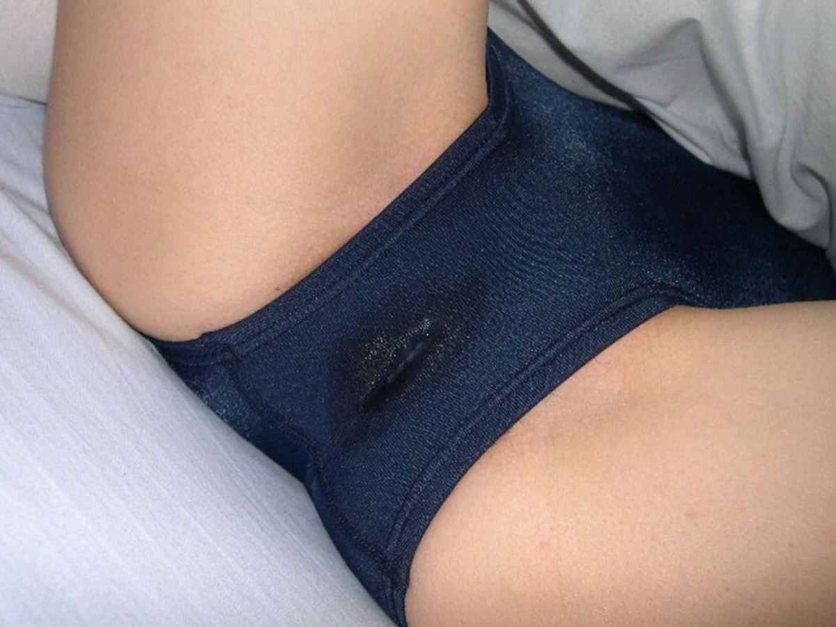 Wet spot on panties