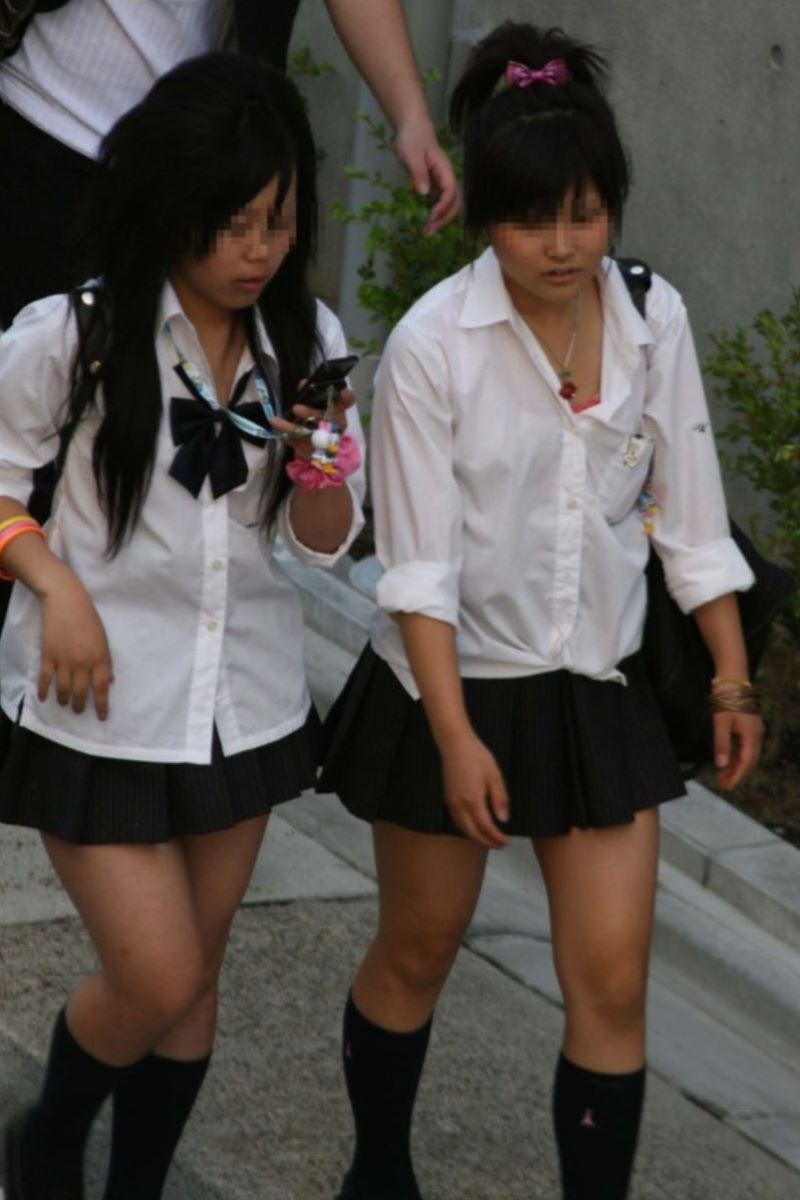制服JK 女子高生 通学風景 画像 55